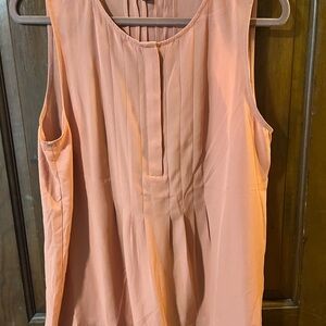 Banana Republic Peach Sleeveless Blouse